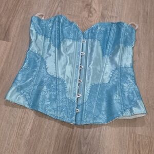Lace Corset Blue